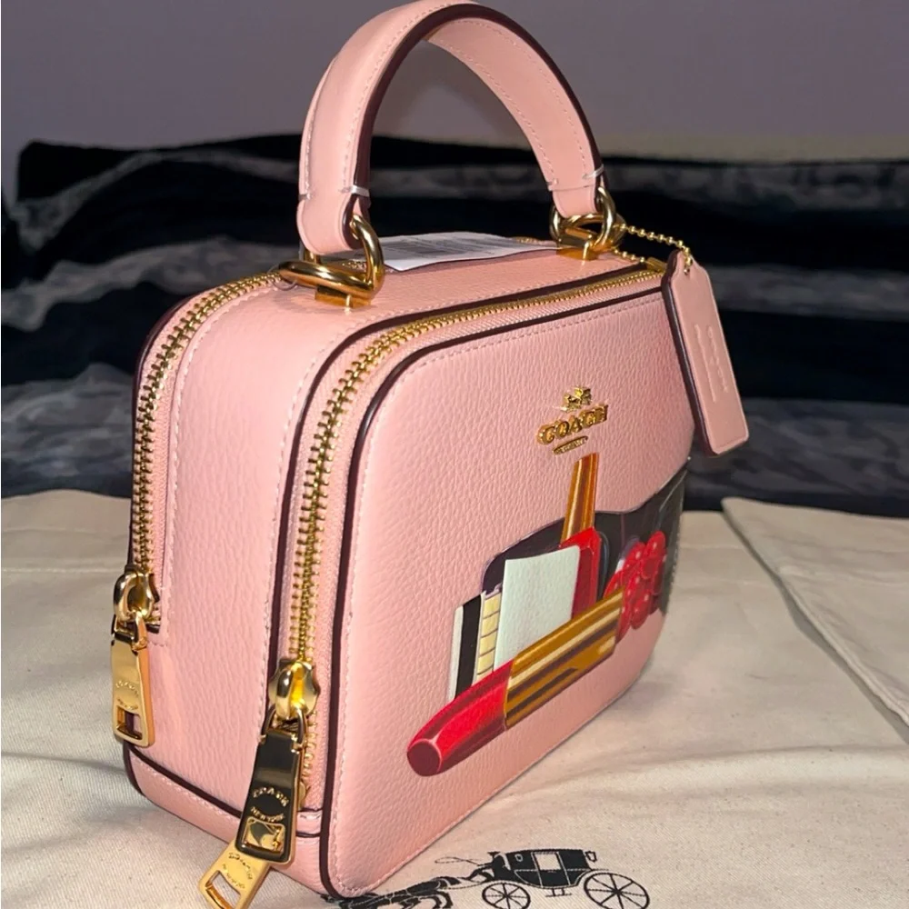 Coach ✅ x Tom Wesselmann Box crossbody with make up print 💄👛 - Picture 4 of 13